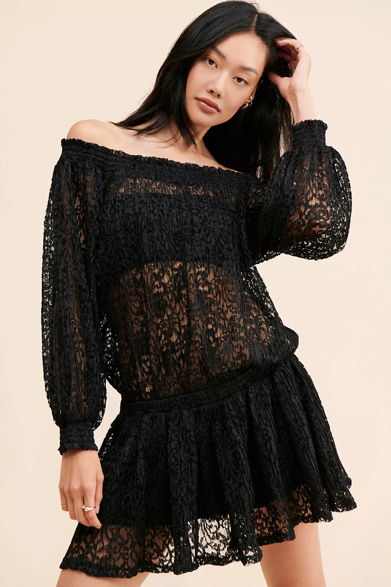 Carina Meadow Lace Mini Dress | Free People (Global - UK&FR Excluded)