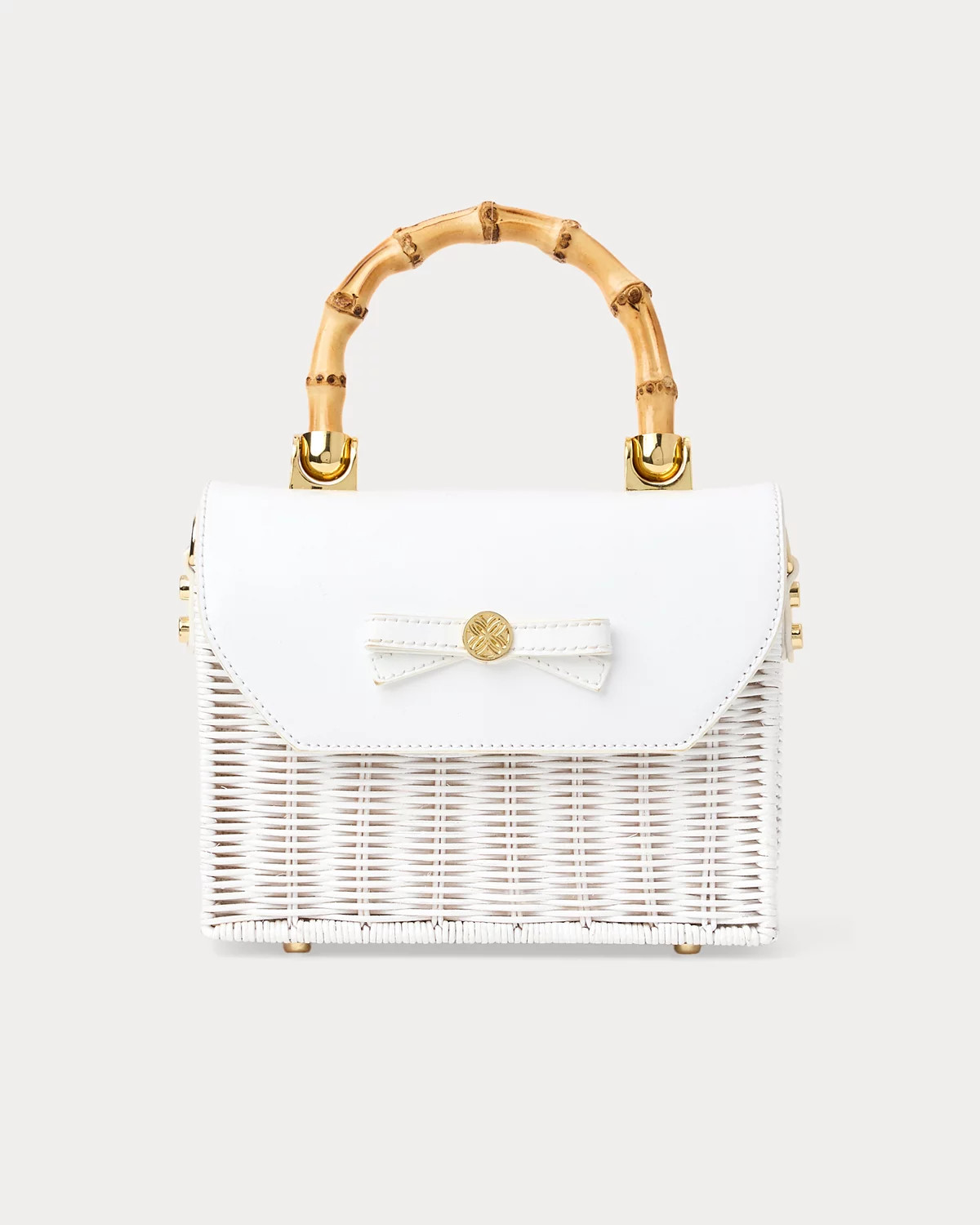 Teighen Bow Wicker Bag | Lilly Pulitzer
