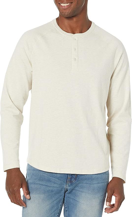 Amazon Essentials Men's Regular-Fit Long-Sleeve Henley Shirt (Available in Big & Tall) | Amazon (US)
