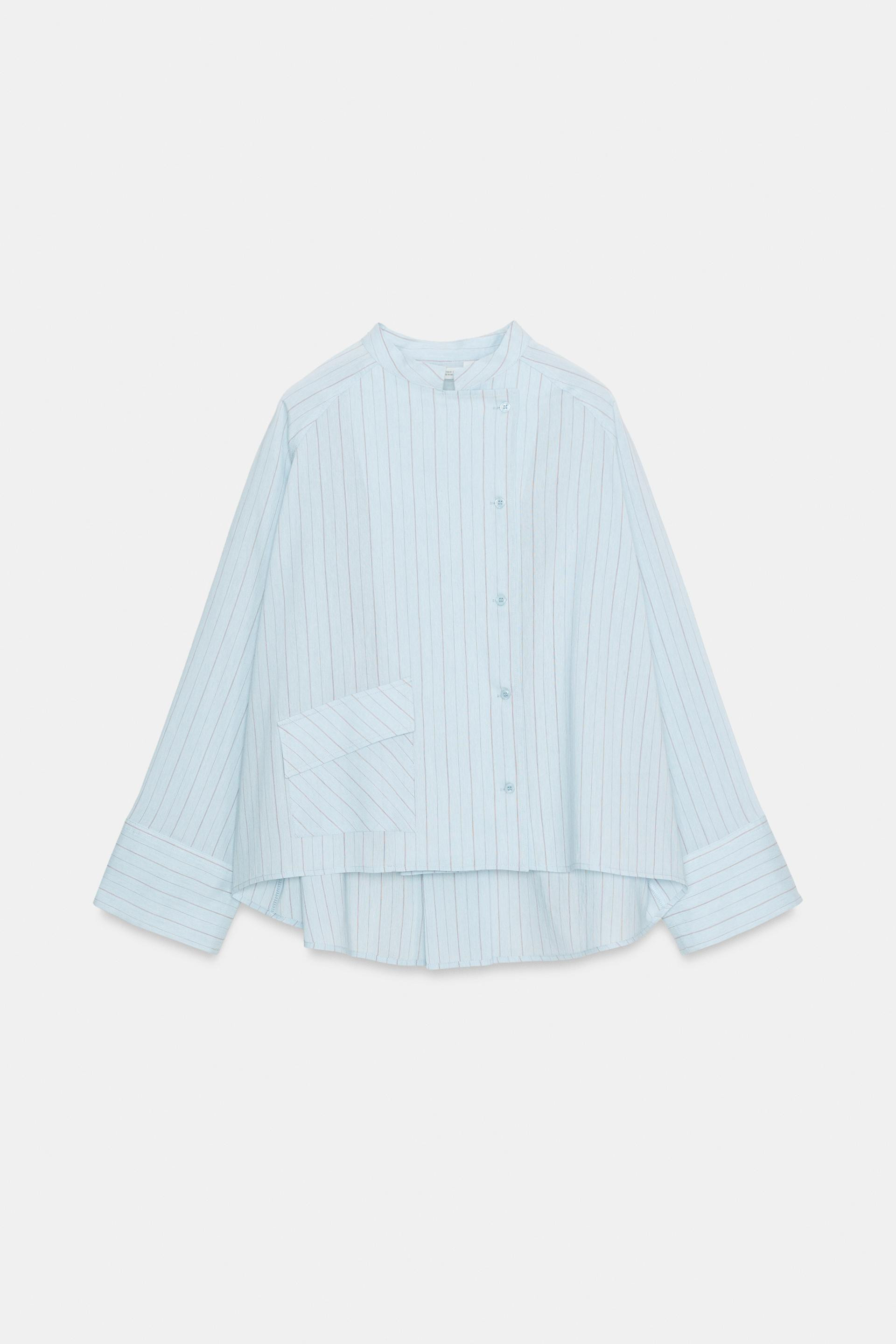 STRIPED SHIRT WITH POCKET ZW COLLECTION | Zara UK