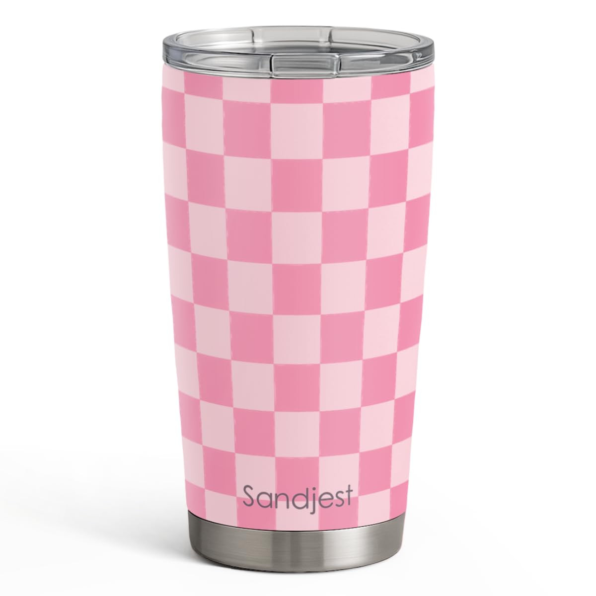 Checkered Tumbler 20oz Stainless Steel Insulated, Checker Travel Coffee Cup, Bow Gifts for Women ... | Amazon (US)
