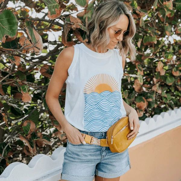 Retro Sunny Waves Tank | Mountain Moverz