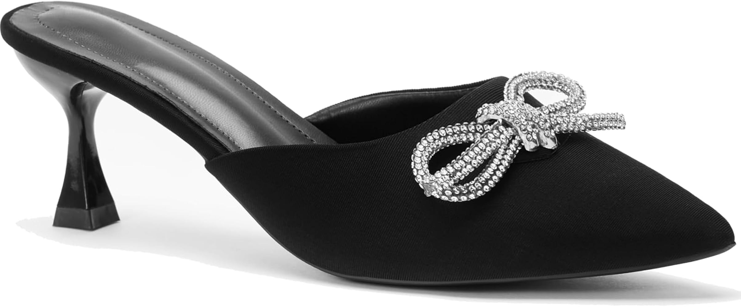 stylewe Kitten Low Chunky Heel For Women Strappy Slingback Block Heels Pointed Toe Adjustable Ank... | Amazon (US)