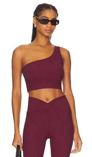 Ribbed 54 Sports Bra in Dark Cherry | Revolve Clothing (Global)