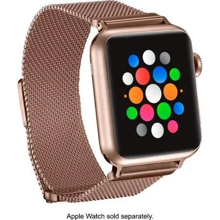 Platinum™ - Magnetic Stainless Steel Mesh Band for Apple Watch™ 38mm and 40mm - Gold | Walmart (US)
