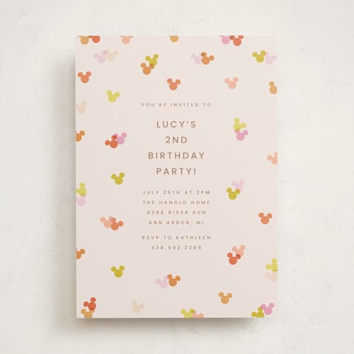 Disney's Mickey Confetti Children's Birthday Party Invitations | Minted