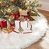 CHICHIC 48 inch Christmas Tree Skirt Faux Fur Xmas Tree Skirt Christmas Decorations Holiday Tr... | Amazon (US)