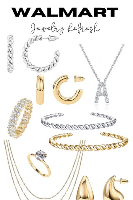 #WalmartPartner if you’re in need of a jewelry refresh, Walmart got you covered! Loving all of these beautiful pieces for such great prices! #WalmartFashion @walmartfashion 

#LTKOver40 #LTKFindsUnder50 #LTKStyleTip