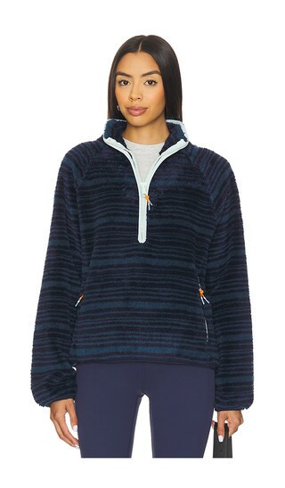 THE UPSIDE Harlow Fleece Pullover in Blue. - size XS | Revolve Clothing (Global)