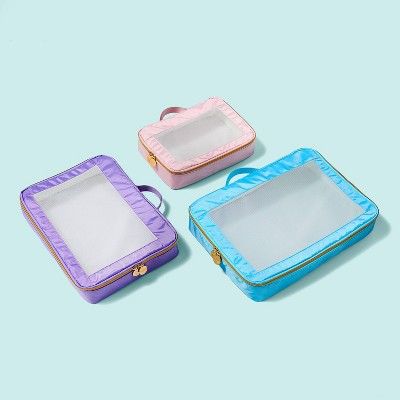 3pc Packing Cube Set Blue/Purple/Light Pink - Stoney Clover Lane x Target | Target