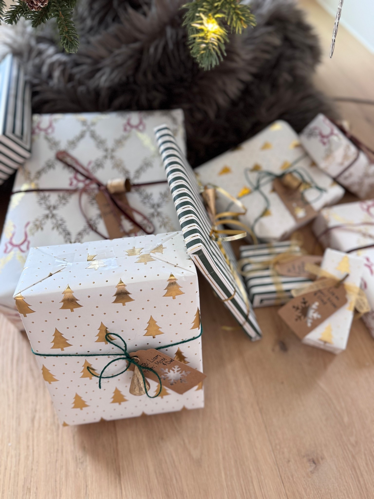 Presents are mostly wrapped. Loving this affordable wrapping paper from Walmart. Looks more expensive than it is and they coordinate 

affordable wrapping paper, cute wrapping paper sets, coordinating wrapping paper, gift wrap ideas, budget friendly wrapping paper, aesthetic gift wrapping, neutral wrapping paper, modern wrapping paper designs, holiday wrapping paper, birthday wrapping paper, minimalist wrapping paper, wrapping paper bundles, mix and match wrapping paper, stylish gift wrap, affordable gift wrap sets, wrapping paper deals, gift wrapping inspiration, home gift accessories, affordable gift ideas, walmart wrapping paper, coordinating gift wrap trends

#LTKHoliday #LTKFindsUnder50 #LTKHome