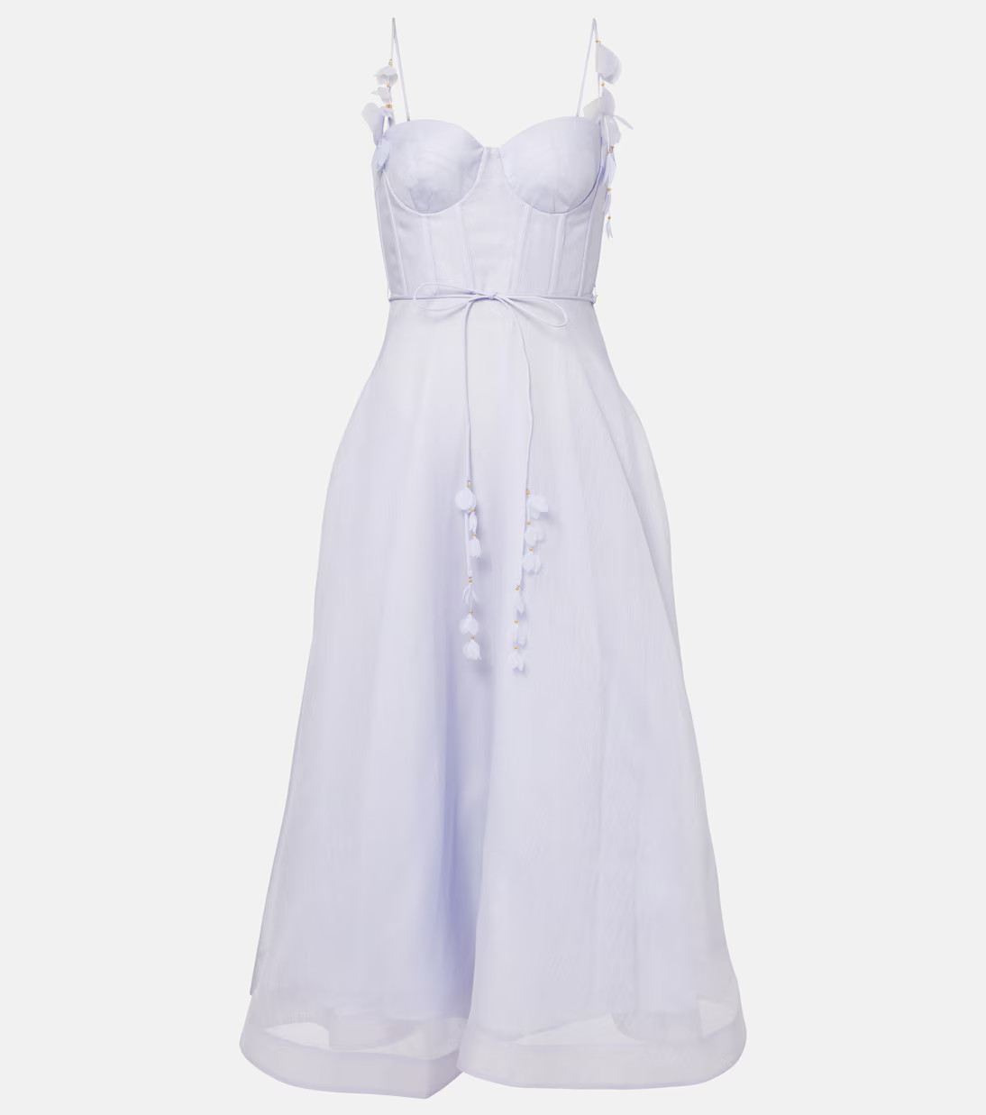 Natura linen and silk corset dress | Mytheresa (UK)
