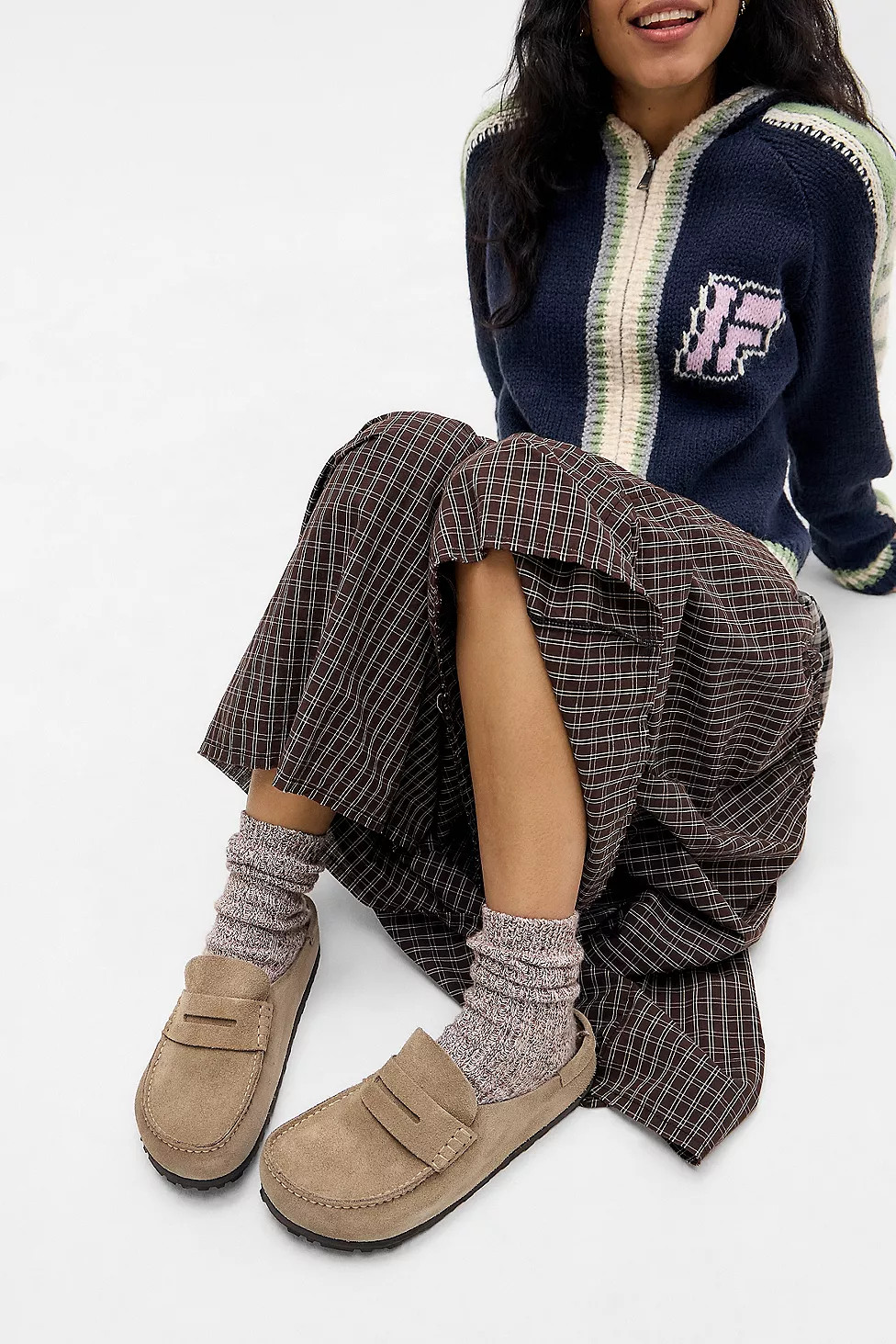 Birkenstock Taupe Naples Wrapped Suede Shoes | Urban Outfitters UK