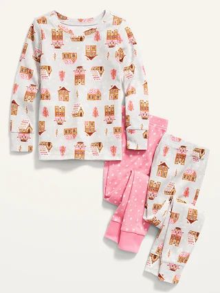 Unisex 3-Piece Printed Pajama Set for Toddler & Baby | Old Navy (US)