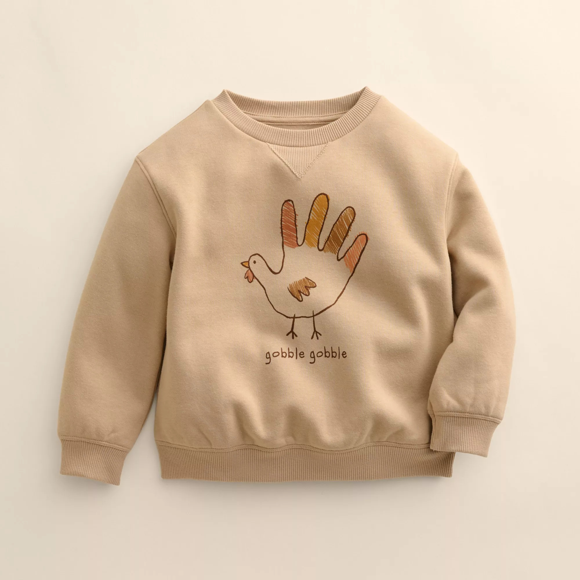 Kids 4-12 Little Co. by Lauren Conrad Thanksgiving Crew Pullover, Kids Unisex, Size: 5, Turkey Gobble | Kohl's