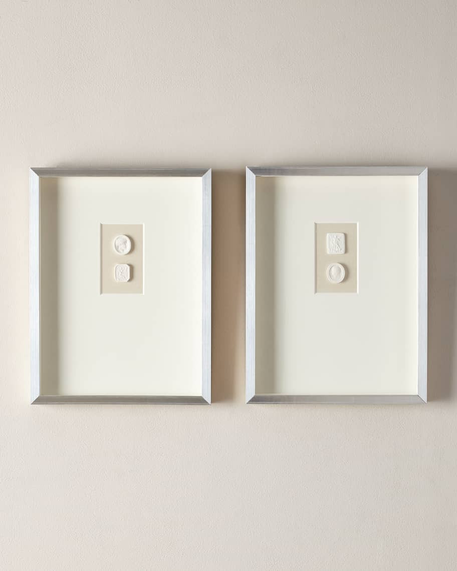 Medium Double Framed Intaglios, Set of 2 | Horchow