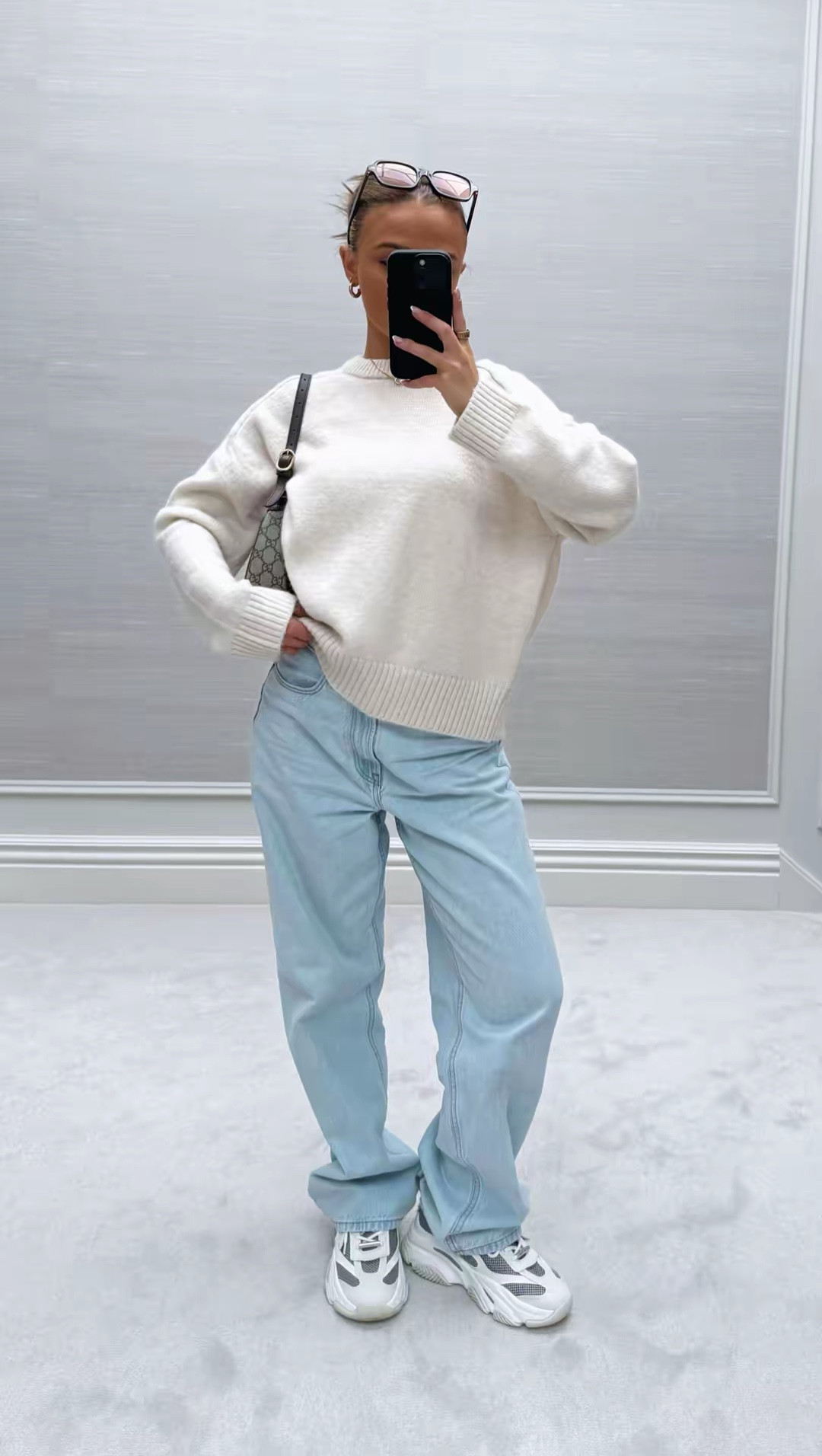 spring outfit inspo🦋✨

Pinterest style outfit inspo ideas spring TikTok casual easy basic neutral ootd wishlist faves casual petite oversized viral wide leg loose baggy jeans Abercrombie curve love fashion knit cream ecru jumper sweater 

#LTKspring #LTKUK #LTKootd