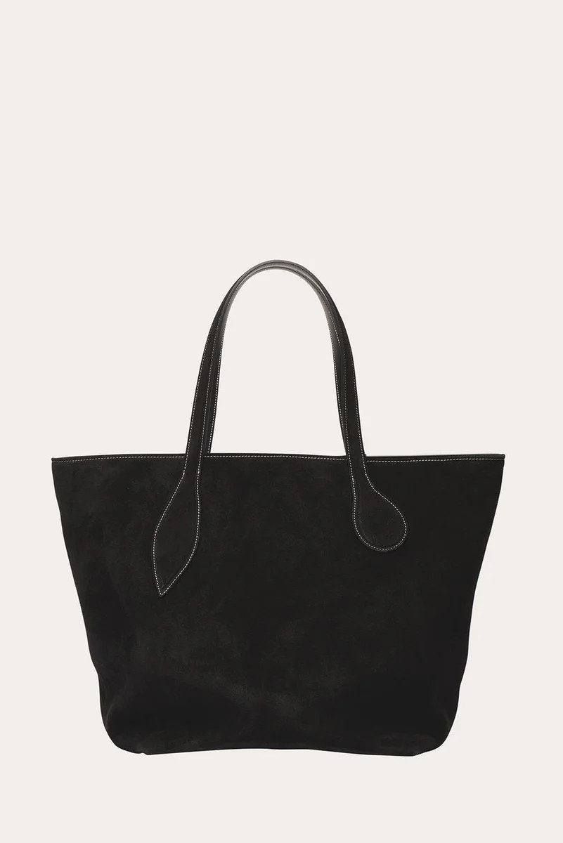 Sprout Tote Black Suede | LITTLE LIFFNER