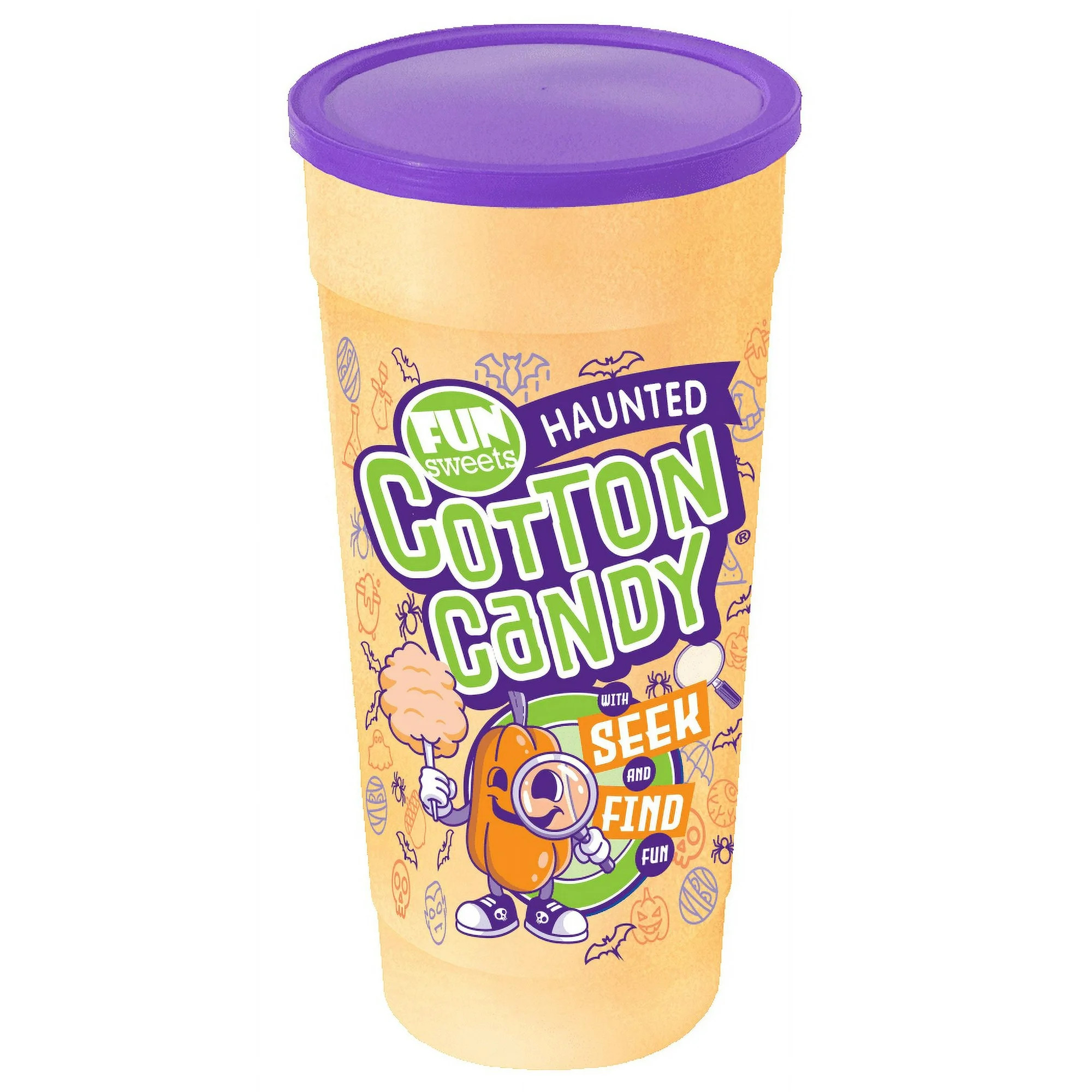 Fun Sweets Brand Halloween Seek & Find Orange Cotton Candy | Walmart (US)
