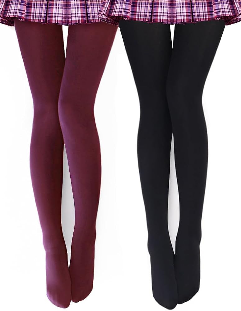 VERO MONTE Womens Opaque Fleece Lined Tights Colorful Warm Winter Thermal Tights | Amazon (US)