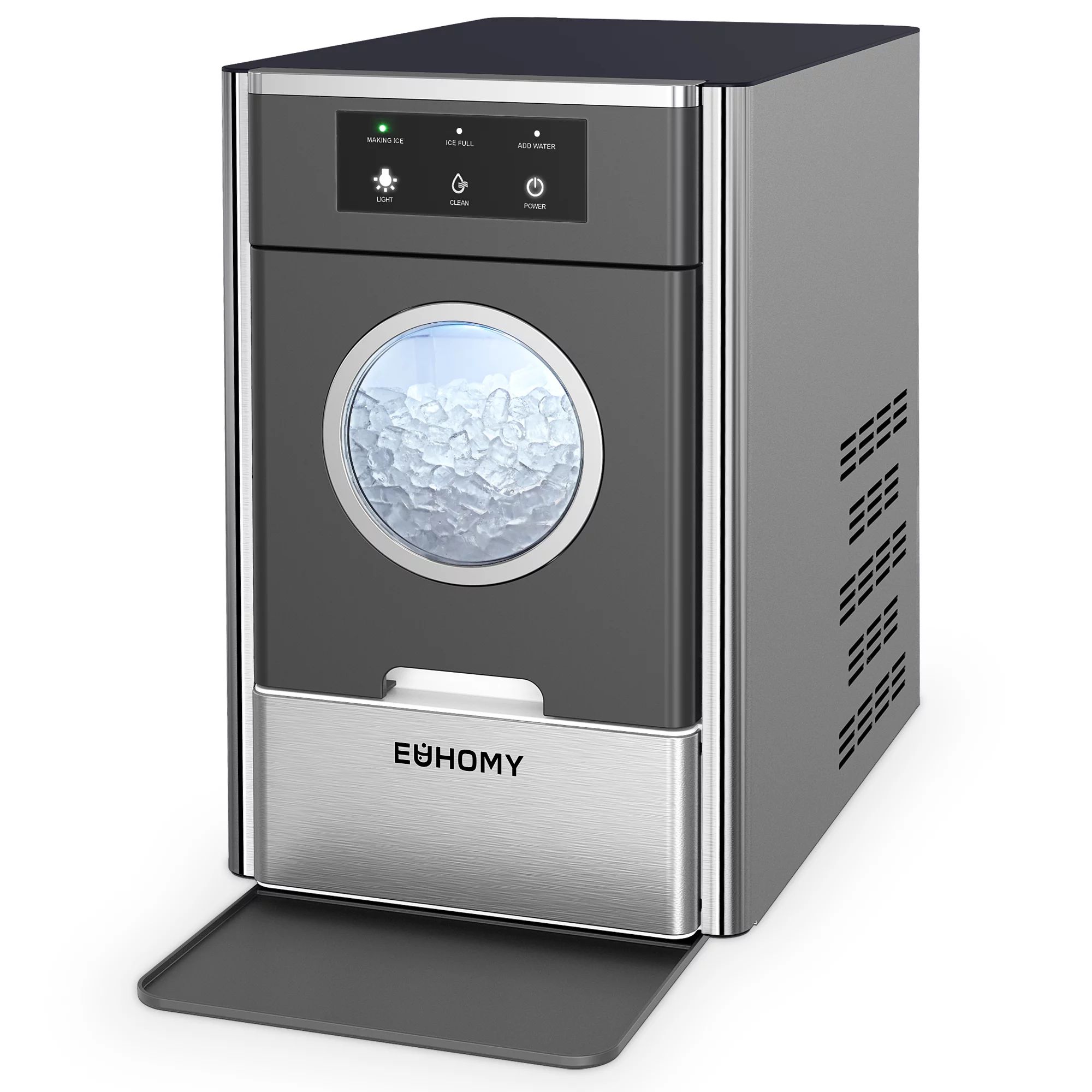 Euhomy 33lbs/24H Countertop Nugget Ice Maker, Soft Nugget Ice, 2 Ways Water Refill & Self-Cleanin... | Walmart (US)
