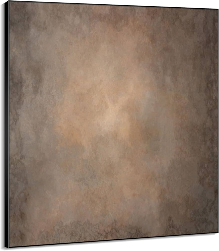 60"x60" XL Framed Wall Art - Abstract Brown and Gray Tones for Aesthetic (Frame Assembly Required... | Amazon (US)