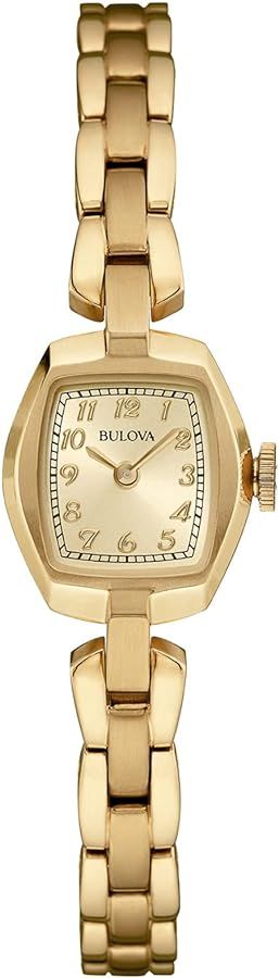 Bulova Ladies' Classic Dress Mini 2-Hand Quartz Watch, Stainless Steel, Arabic Markers | Amazon (US)