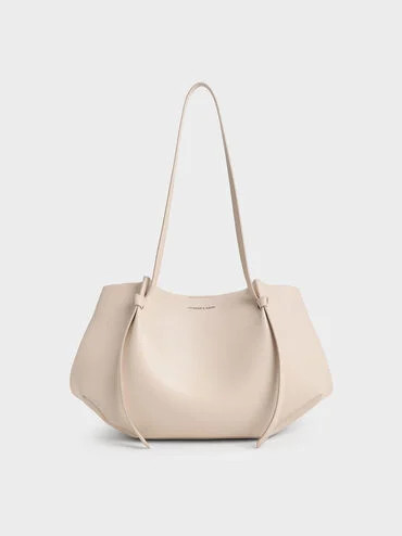 Oat Calla Tote Bag | CHARLES & KEITH UK | Charles & Keith UK