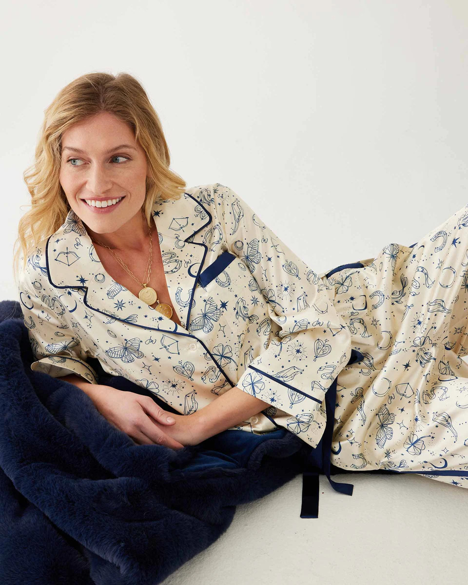 Satin Sailors Pajama Set - Lucky Charms | MERSEA