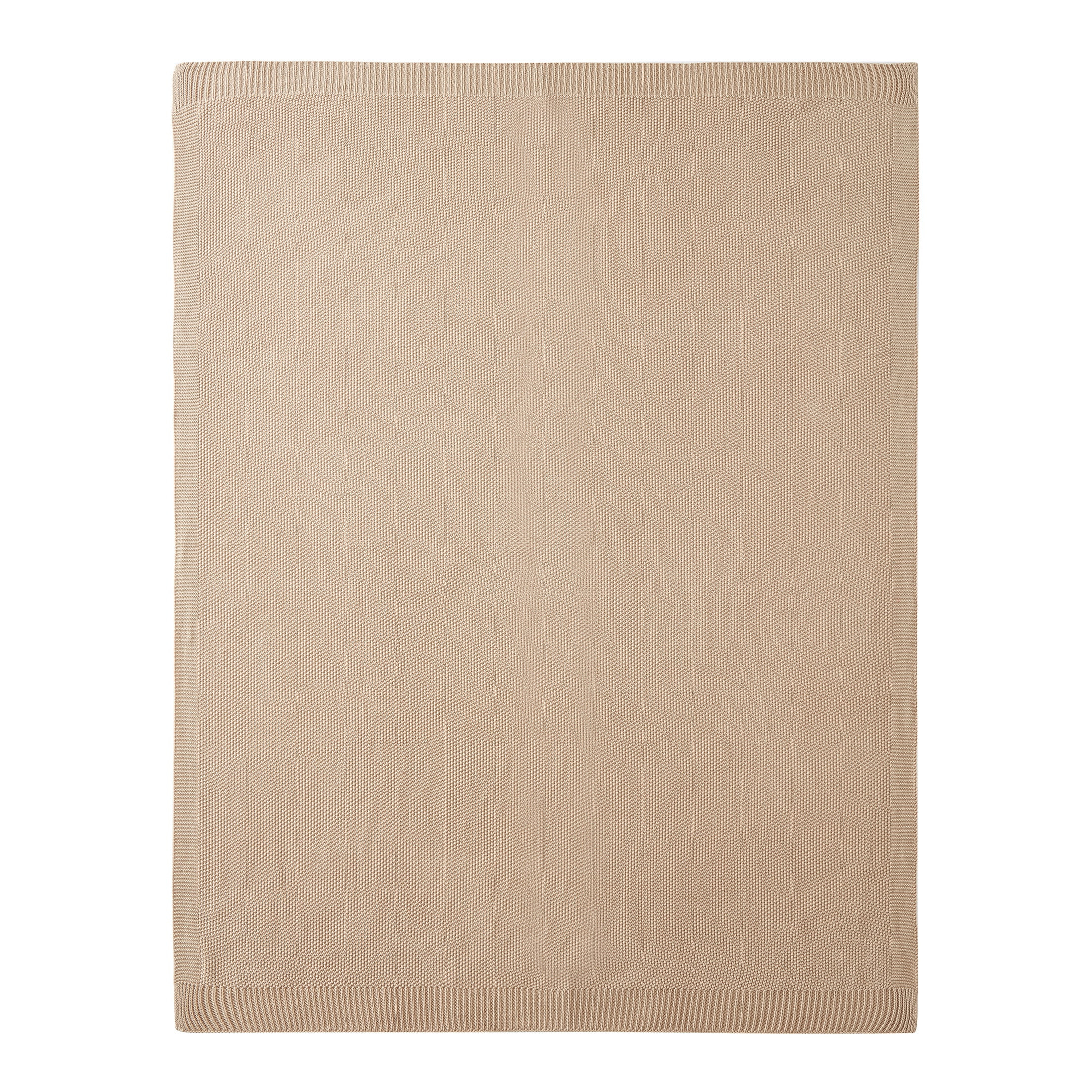 My Texas House Hazel Chunky Knit Solid Cotton Throw, 50 x 60, Taupe | Walmart (US)