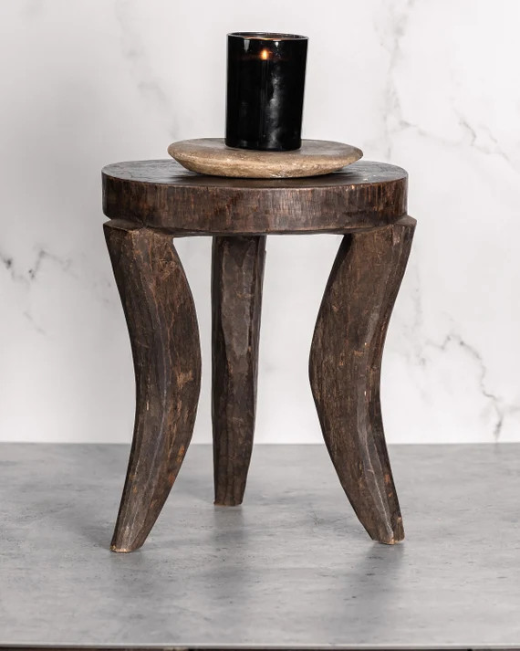 Vintage Carved Curved Leg Senufo Stool free Shipping - Etsy | Etsy (US)