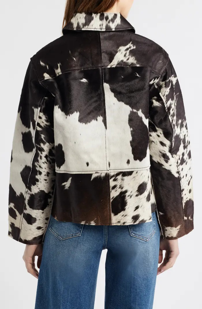 Haisley Genuine Calf Hair Jacket | Nordstrom