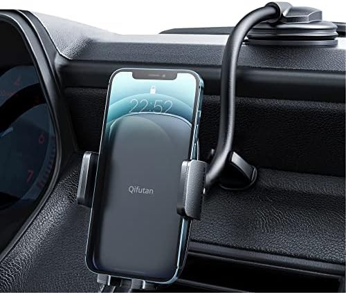 Qifutan Cell Phone Holder for Car Phone Mount Long Arm Dashboard Windshield Car Phone Holder Stro... | Amazon (US)