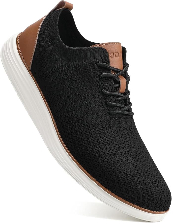 VILOCY Men's Casual Dress Sneakers Oxfords Business Mesh Breathable Walking Shoes Tennis Comforta... | Amazon (US)