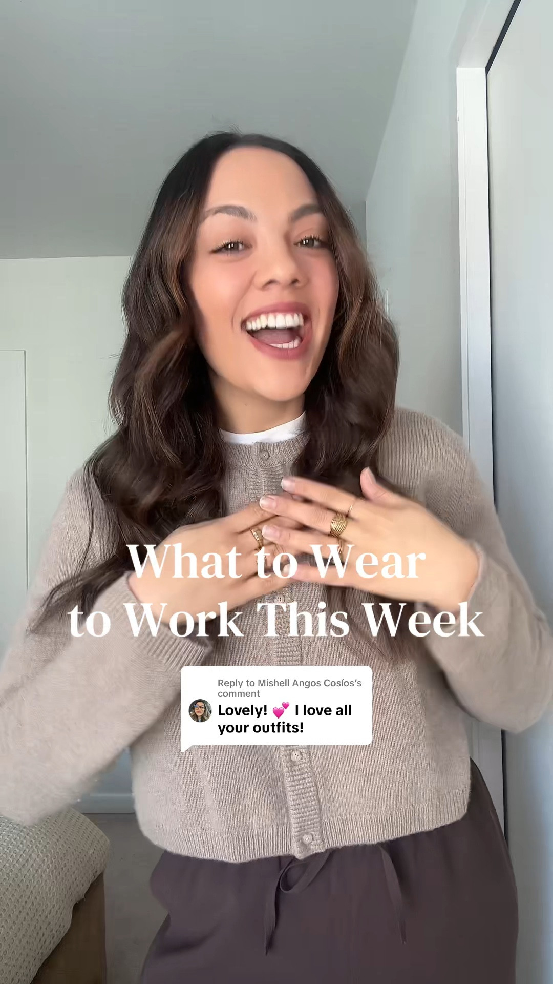 Here is what you can wear to work this week!

Monday:
-Aritzia brown pull on pants, I have a size medium.
-Aritzia beige cashmere cardigan, I have a size medium. 
-Ganni leopard print tote bag. 

Tuesday:
-Aritzia tan pleated midi skirt, similar linked. 
-Fabrique black leather jacket, I have a size medium. 
-Poppy Barley black leather knee high pointed boots. 

Wednesday:
-Aritzia brown polka dot midi dress, I have a medium. 
-Reformation knit cardigan, similar linked. 
-Coach Brooklyn suede bag. 

Thursday:
-Aritzia white t-shirt, I have a size medium. 
-Aritzia black blazer, I have a size 10. 
-Abercrombie pinstripe navy trousers, I have a size 10 long. 
-Quince black and silver studded belt, I have a medium. 
-Madewell black leather tote bag. 

Friday:
-Aritzia black collarless blazer, I have a size 10. 
-Reformation medium wash wide leg studded jeans, I have a size 29. 
-Black kitten heels. 



#LTKcanada #LTKworkwear #LTKstyletip