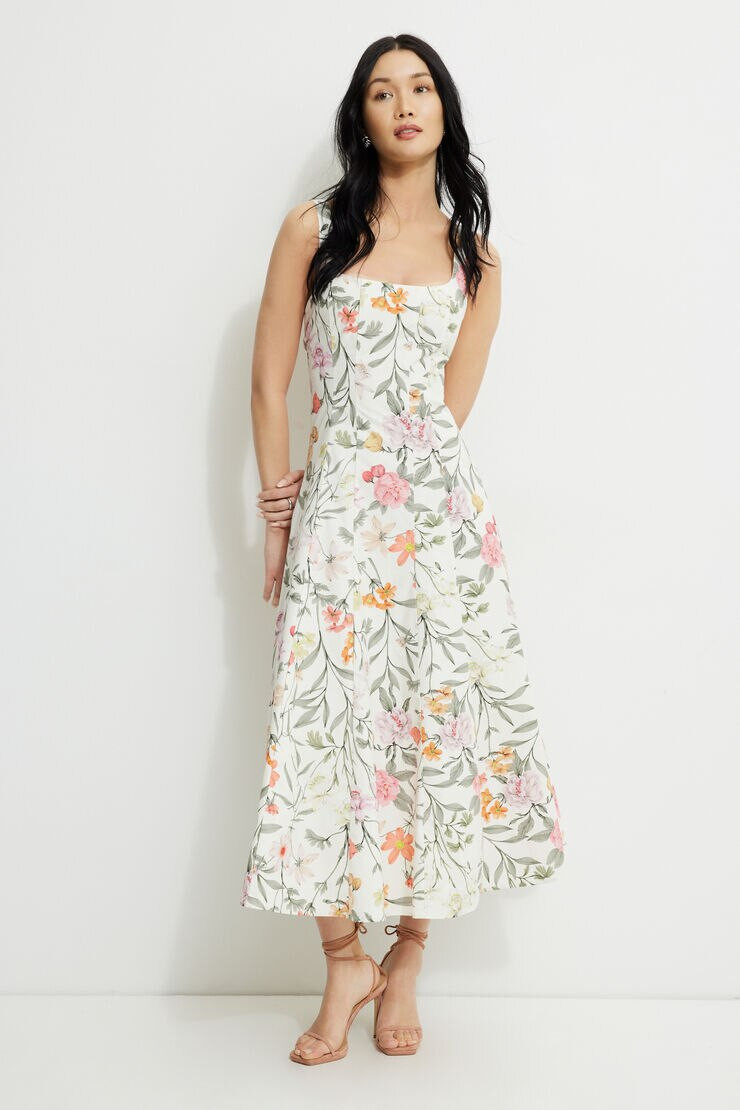 Capri Poplin Maxi Dress | Dynamite Clothing