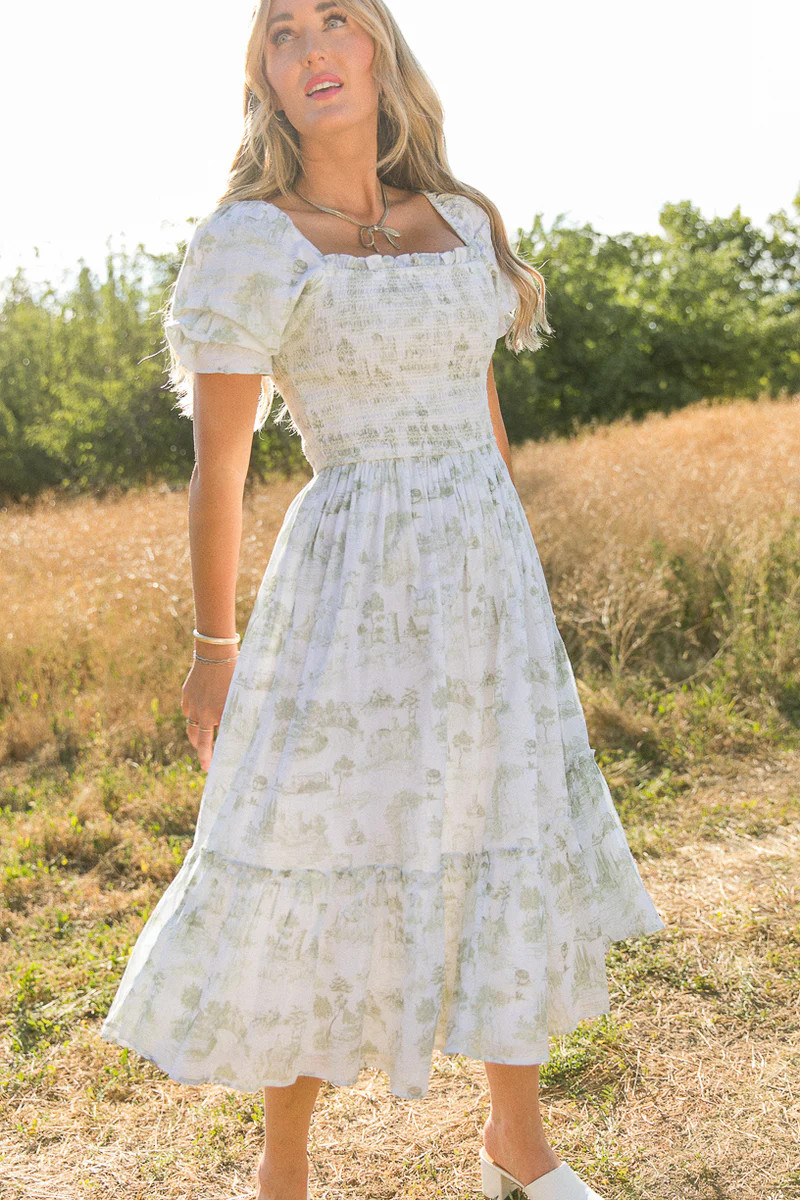 Valencia Dress in Sage | Ivy City Co