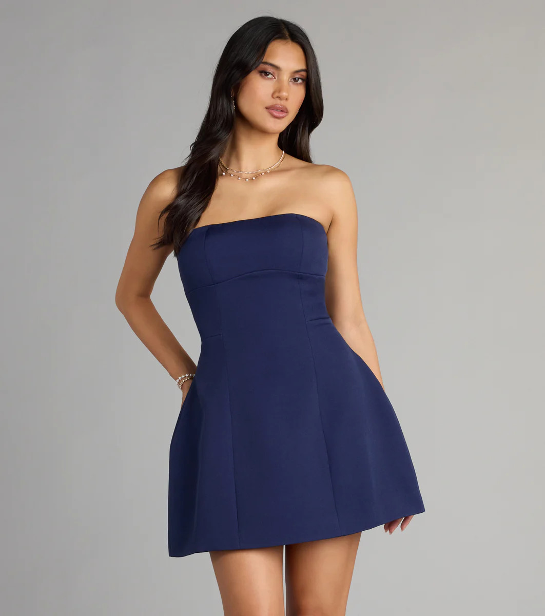 Simply Striking Crepe A-Line Mini Dress | Windsor Stores