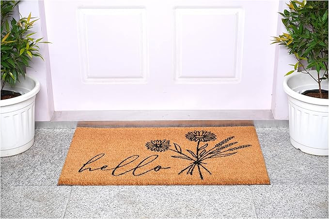 Calloway Mills Wildflower Bouquet Doormat, (Tan/Black, 17" x 29" x 0.60") | Amazon (US)