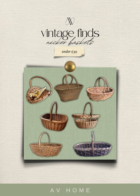 vintage wicker baskets, vintage baskets, wicker baskets 

#LTKFind #LTKhome