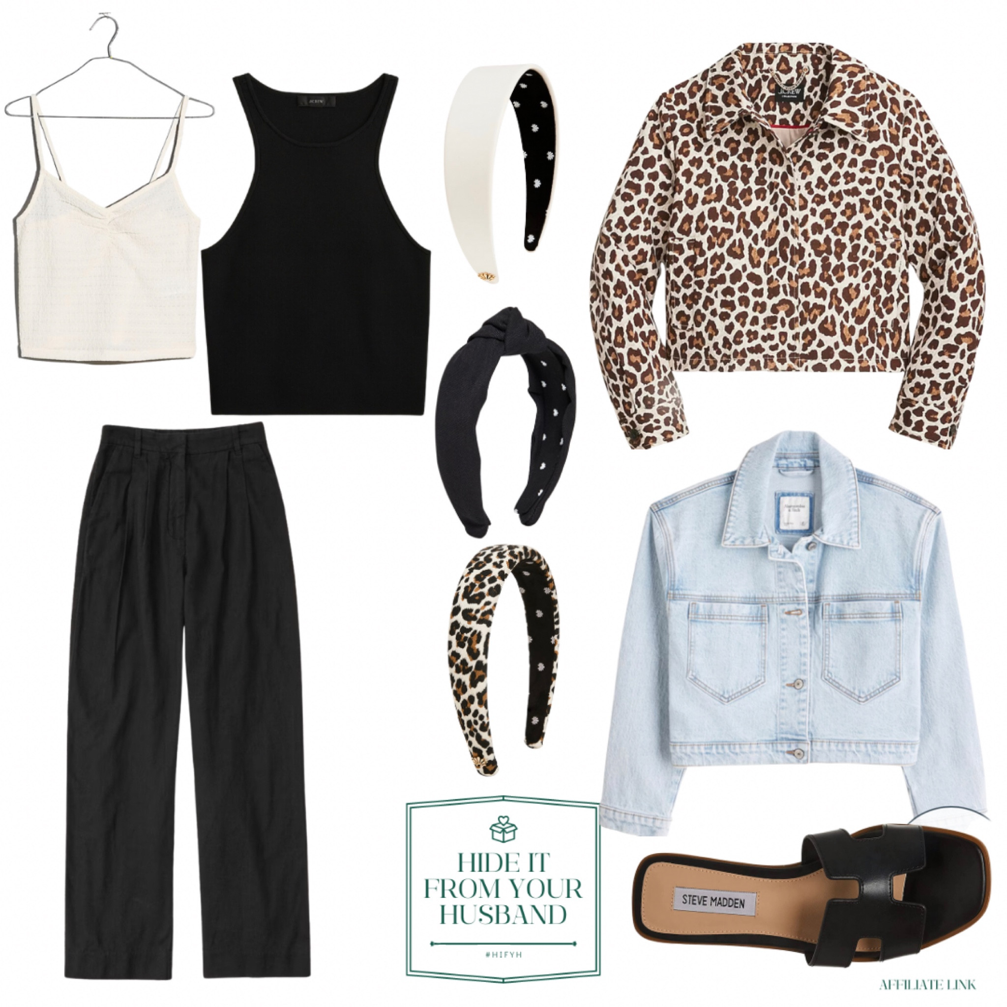 OOTD, two ways 🖤🤍🐆 The tailored linen pants are able to be dressed up or down and both tanks are on sale! Pair with a headband to add a little pop and you’re ready for work or luncheons

#LTKsalealert #LTKstyletip #LTKFind