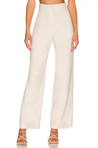 Bardot Anna High Waist Pant in Beige from Revolve.com | Revolve Clothing (Global)