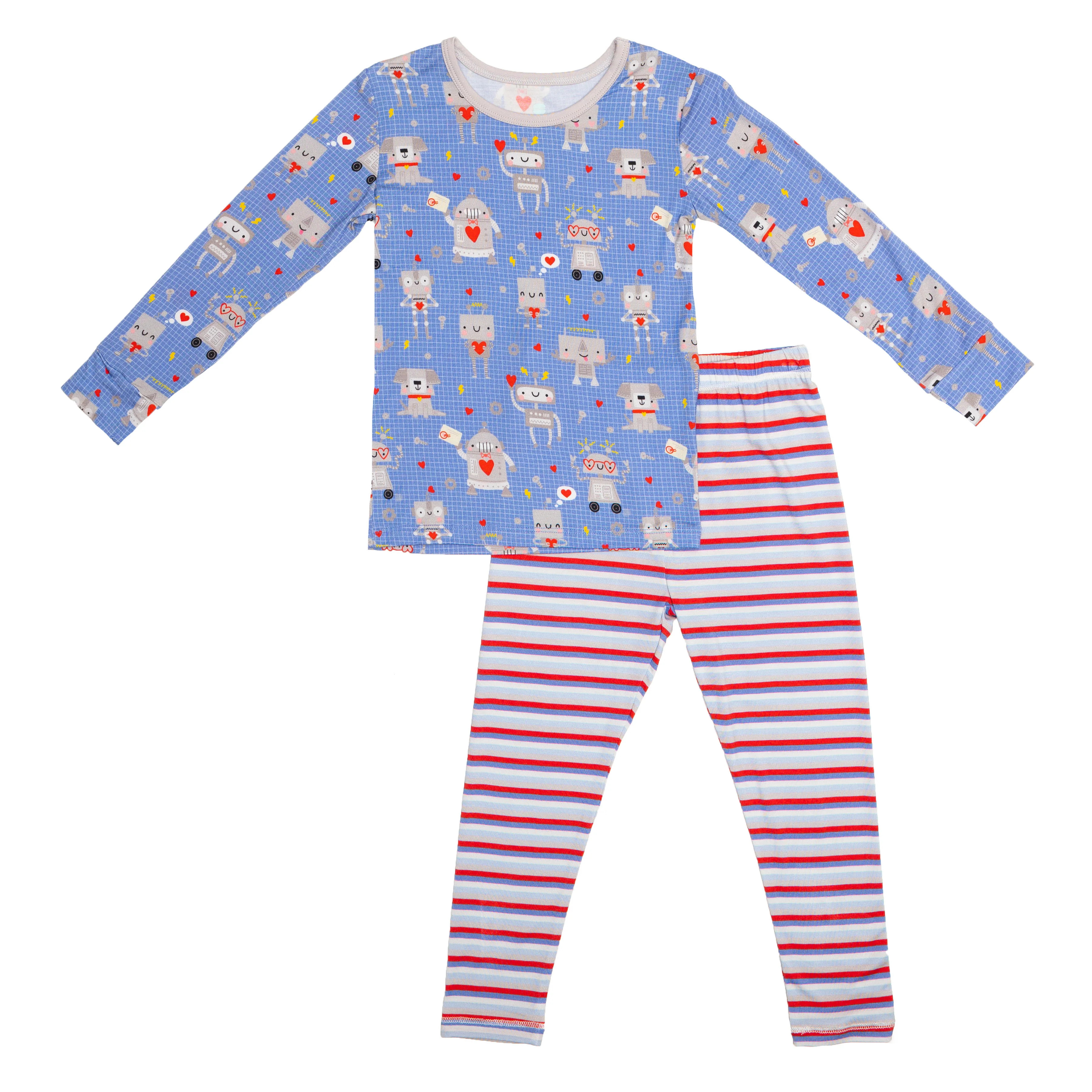 Long Sleeve Lounge Set, Luv Bots | SpearmintLOVE