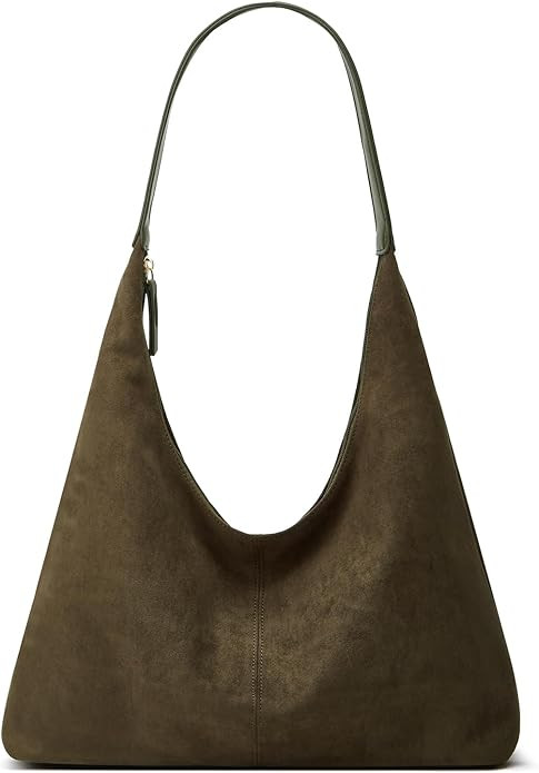 Trendy Suede Crescent Shoulder Bag Women Tote Bag Satchels Crossbody Purse Top-handle Travel Coll... | Amazon (US)