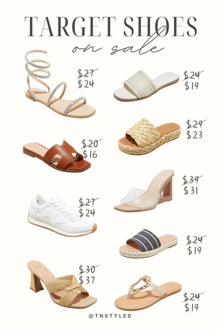 @target shoes on sale 👠 // women's sandals, summer sandals, spring sandals, slide sandals, mule heels, thong sandals, white sneakers, ankle wrap sandals, wedge heels, sandals on sale, affordable sandals

#LTKSaleAlert #LTKShoeCrush #LTKSeasonal