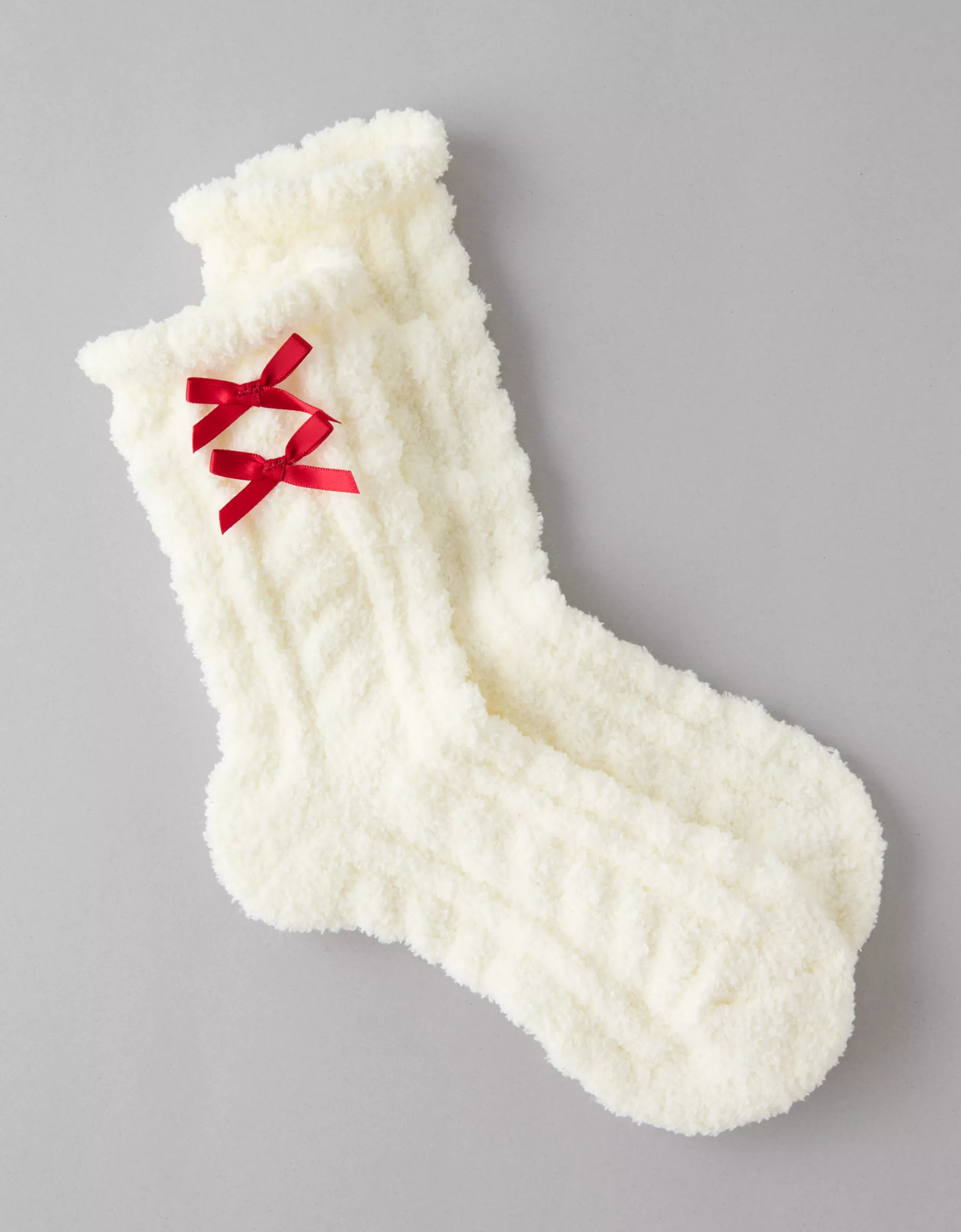 AE Cozy Bow Crew Socks | American Eagle Outfitters (US & CA)