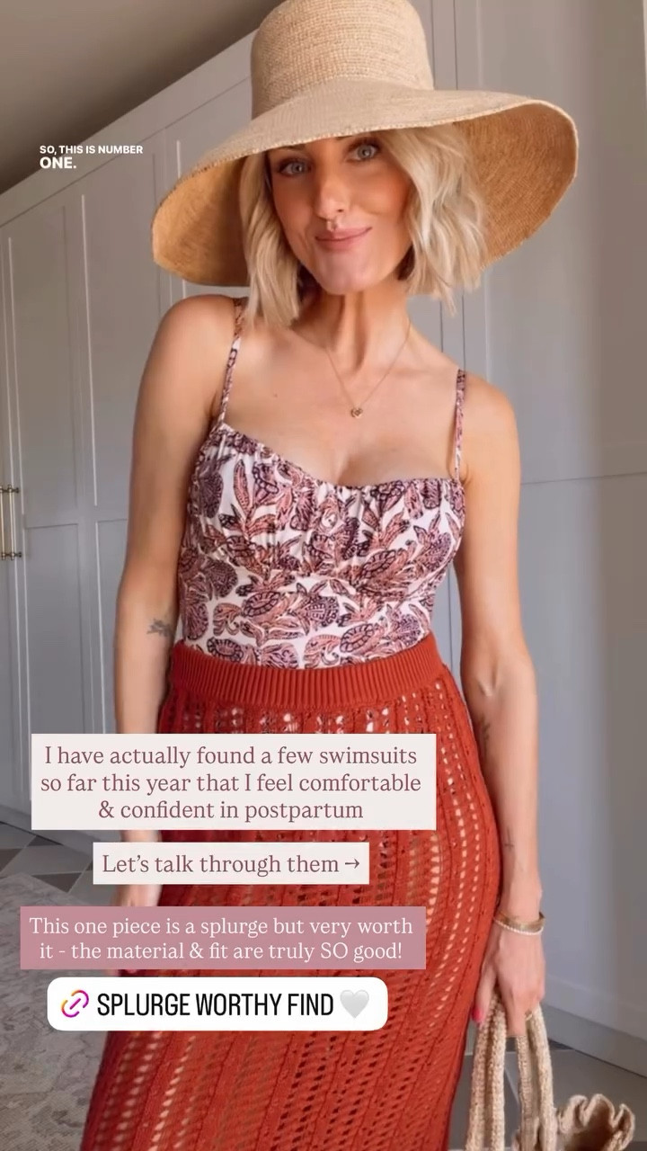 This swimsuit is definitely a splurge, but it’s so cute! I love the pattern! Wearing M in swimsuit & S in skirt!

Loverly Grey, swimsuit, cover up, swimwear, one piece swimsuit, resort wear, vacation looks 

#LTKSwim #LTKSeasonal