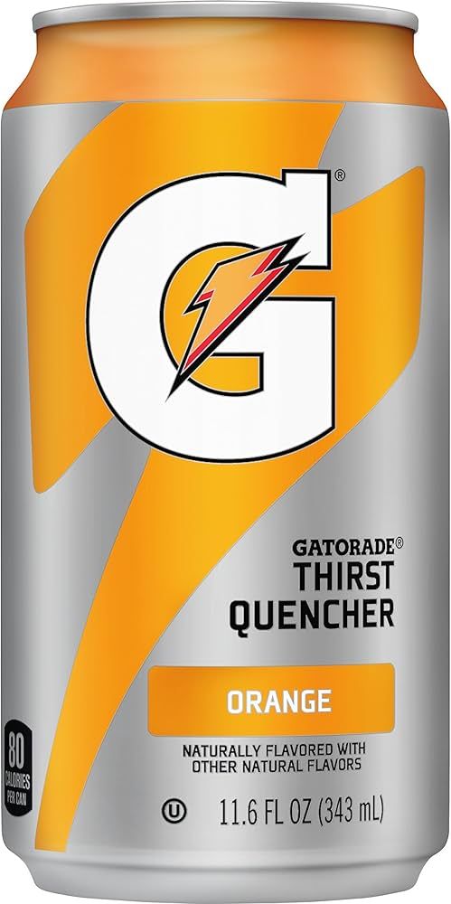 Gatorade Thirst Quencher, 24 Count, 11.6 oz Cans, Orange, 278.4 Fl Oz (Pack of 24) | Amazon (US)