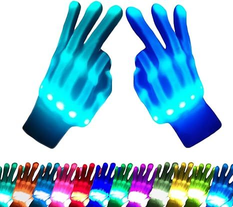 COLEDRE LED Gloves 12 Colors Girls Boys Toys Age 3-8 Years Old Light Up Gloves for Kids Teens and... | Amazon (US)