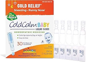 Boiron ColdCalm Baby Single-Use Drops for Relief from Cold Symptoms of Sneezing, Runny Nose, and ... | Amazon (US)